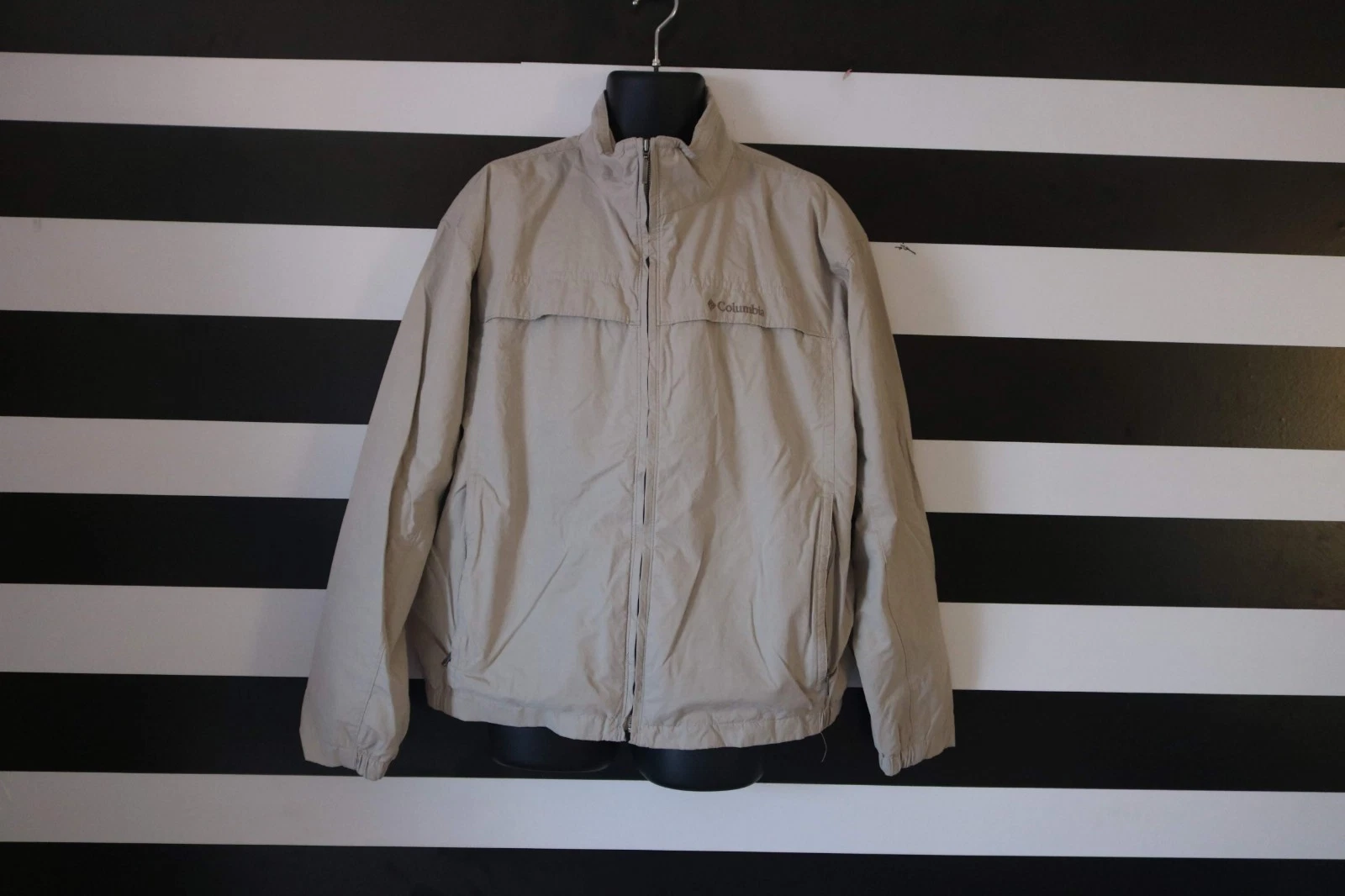 Columbia Men’s Jacket Soft Shell Sport Traveler Full Zip Beige Size XL