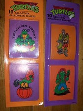 10pc Turtles Halloween Stickers 1989Eureka Teenage Mutant Ninja U Pick NOT a LOT