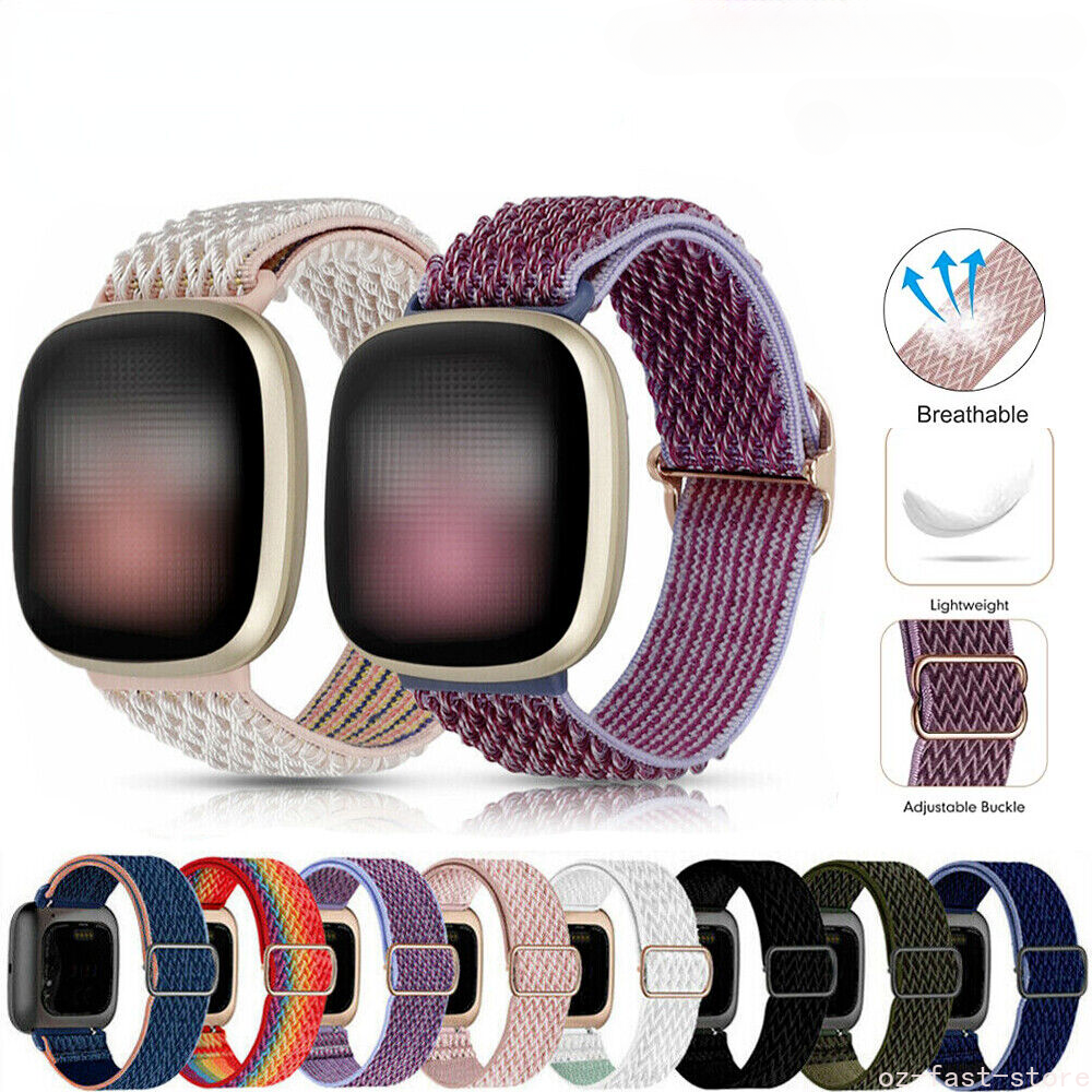 Elastic Bands Fitbit Bands For Versa Lite Elastic Nylon Strap