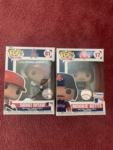 MLB Funko Pop! Mookie Betts Red Sox & Shohei Ohtani Angels LA Dodgers Exclusive