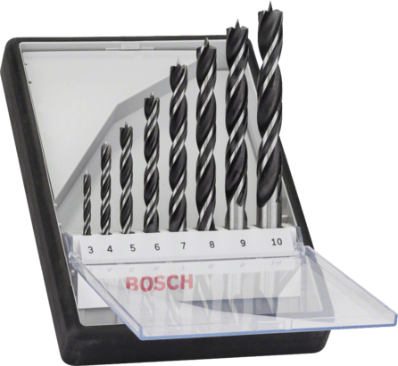 New Genuine Bosch 2607010533 Brad Point Drill Bit Set, 7-pieces - Picture 1 of 3