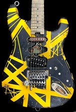 Evh Striped Series Black/yellow Modified Frankenstrat By *judah Guitars