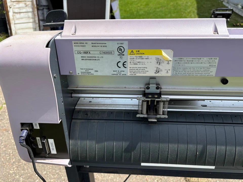 Mimaki CG-160FX。 二手,但状况良好。 用起来和应该的一样。  — 第 3/4 张图片