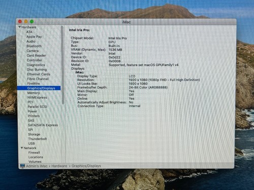 Apple iMac 21.5" Desktop - Quad i5 2.7GHz - 8GB - 1TB HD - macOS 2019 Catalina - Afbeelding 11 van 21