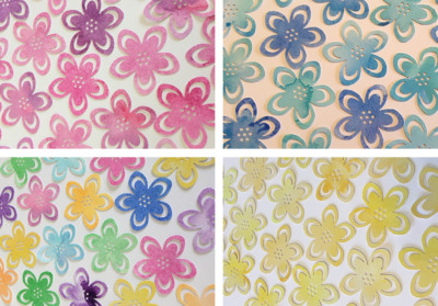 Große Aquarell Blumen Verzierungen - Karten basteln - Scrapbook - Kartenaufleger