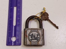 Vintage Yale Junior Padlock Made In USA With Key