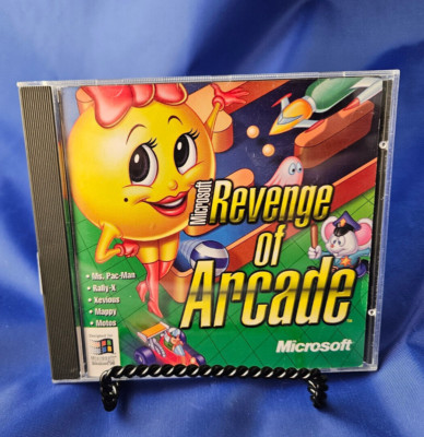 Microsoft Revenge of Arcade (PC, 1998) Retro Windows 98 CD Mappy!
