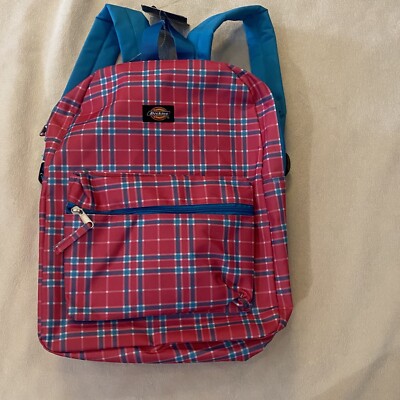 dickies mini backpack plaid Pink Backpack Dickies Mini Backpack Checkered NEW!! DICKIES 'Recess'  Backpack Teal And Pink Plaid