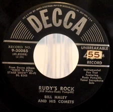 BILL HALEY Comets - Rudy's Rock / Blue Comet DECCA SLEEVE 30085 Rockabilly VG
