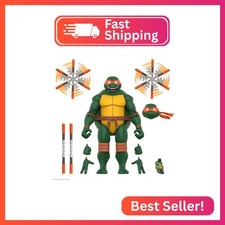 Super7 ULTIMATES Teenage Mutant Ninja Turtles Michelangelo - 7 TMNT Action Fig