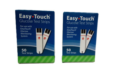 Easy Touch Glucose Test Strips 100 CT. EXP 12/2026. FAST FREE SHIPPING