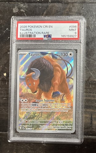 Tauros graded PSA 9 for sale on eBay