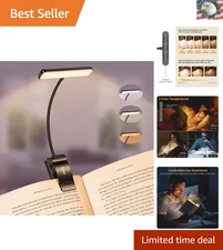 Stepless Dimming 19 LED Book Light – Rechargeable & Eye-Friendly for Book Lovers