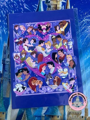 2026 Disney Parks Kenny Yamada Love Story Snow White Cinderella 5x7'' Postcard
