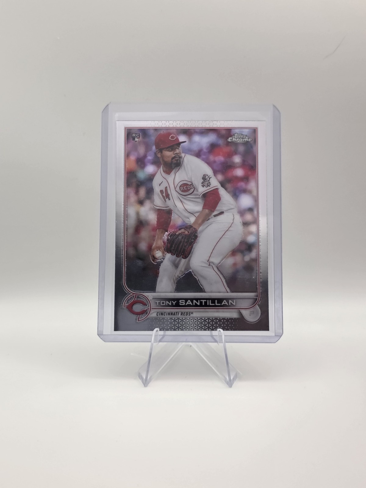 2022 Topps Chrome Tony Santillan #193 Base RC Rookie Cincinnati Reds