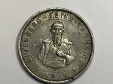 Medal „z okazji świętowania Gutenberga w Moguncji 1900” V. d. Pieśnictwo pisma Flinsch FFM.