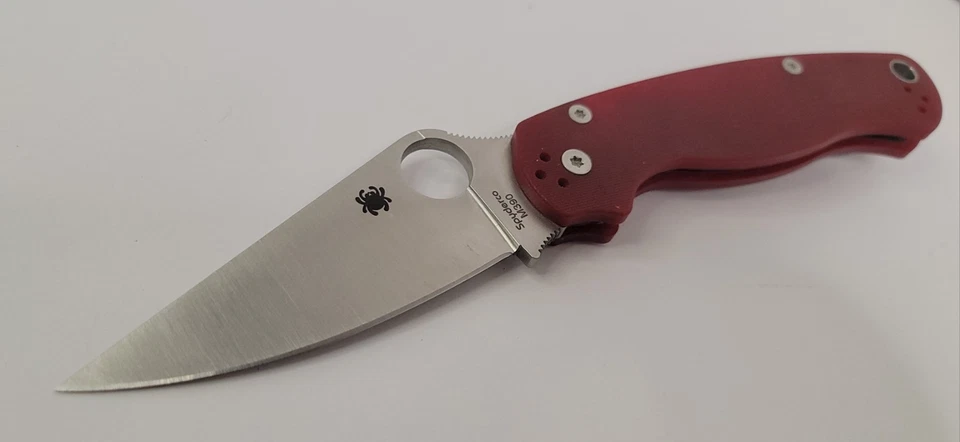 DLT Exclusive Sprint Run Spyderco Paramilitary 2 M390 Red G10 PM2 Para C81GPRD2 - Image 3 of 4