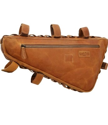 Gusti Jan U. Bicycle Bag Leather Frame Bag Vintage Look Bicycle Accessories...
