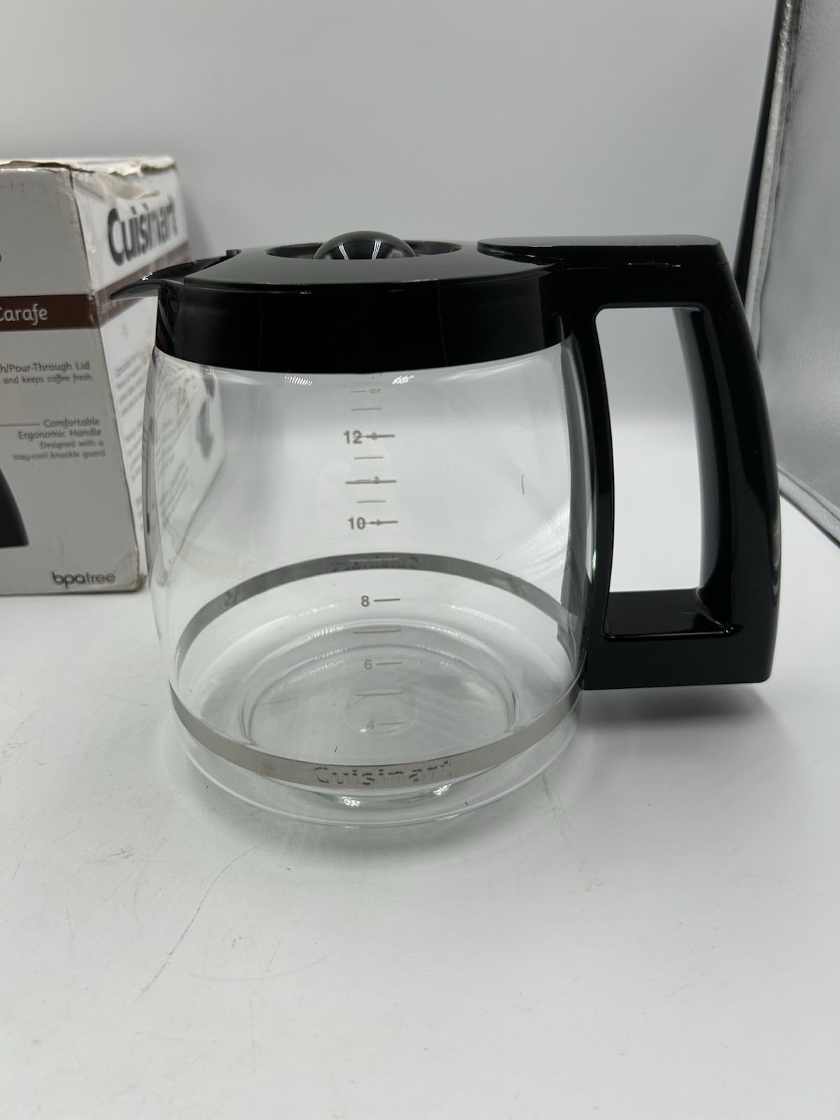 Cuisinart DCC1200PRC Replacement Glass Carafe Black Premier Coffee Series 12-Cup
