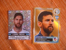 2 FIGURES CARDS STICKERS LIONEL MESSI ARGENTINA FOOTBALL FOOTBALL FOOTBALL