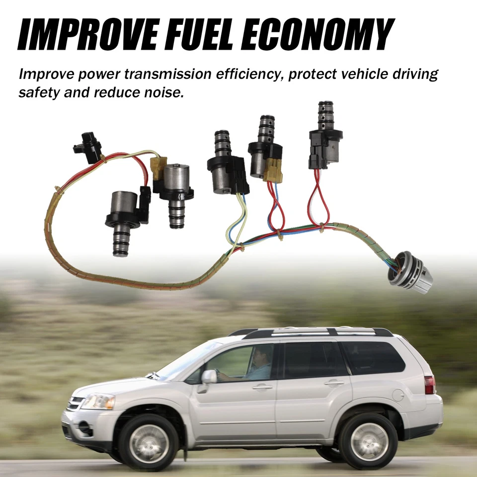 5PCS Transmission Shift Solenoid Kit for Mitsubishi Hyundai F4A41 F4A42 US - Image 3 of 4