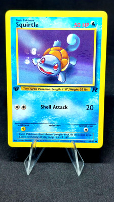 Pokemon Card - 1st Edition Squirtle (68/82) Team Rocket Common ***NM-Mint***