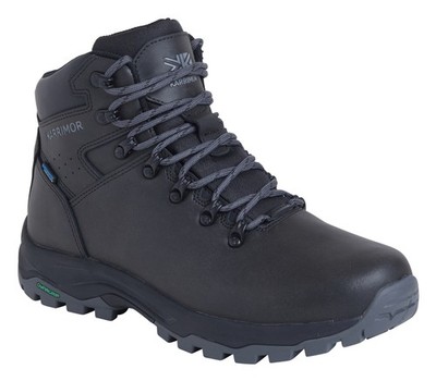 Karrimor Mendip 4 Herren Schwarz Wandern Schnürstiefel Trek Leder