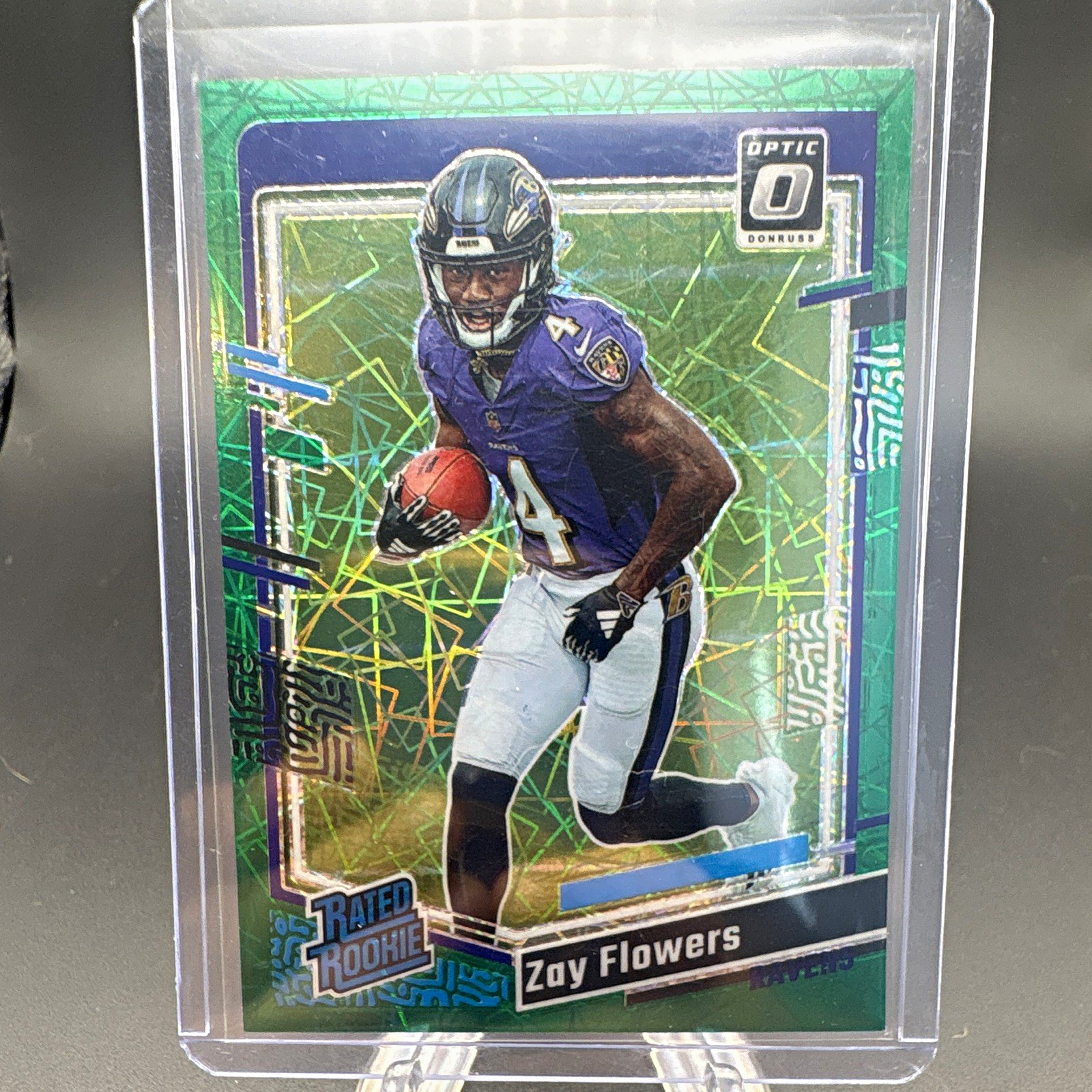 Zay Flowers Panini Donruss Optic #210 Green Velocity