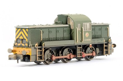 Graham Farish gebraucht 372-953 Klasse 14 D9526 BR grün mit Wespenstreifen Diesel