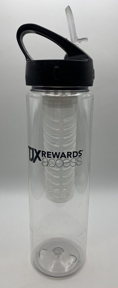TJ Maxx Rewards Access 28 Oz Clear Plastic Infusion Flip Top Drink
