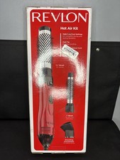 Revlon Hot Air Kit Styler Curling Brush Volumizer 3 Attachments New in Box