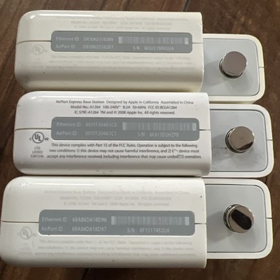 Lot Of 3 Apple Express Base Station Model No A1088 2007