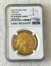 Gold American Buffalo 1 oz Buffalo $50 PF 70 NGC Random .9999 Fine US Mint Coin 4835.89 per troy oz