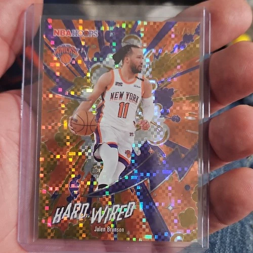 Topps 2026 NBA Hoops Hard-Wired Jalen Brunson Knicks HW-5 15/50