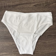 Pink By Victoria  s Secret, Medium White Stretched, Smooth, Cheeky Panties