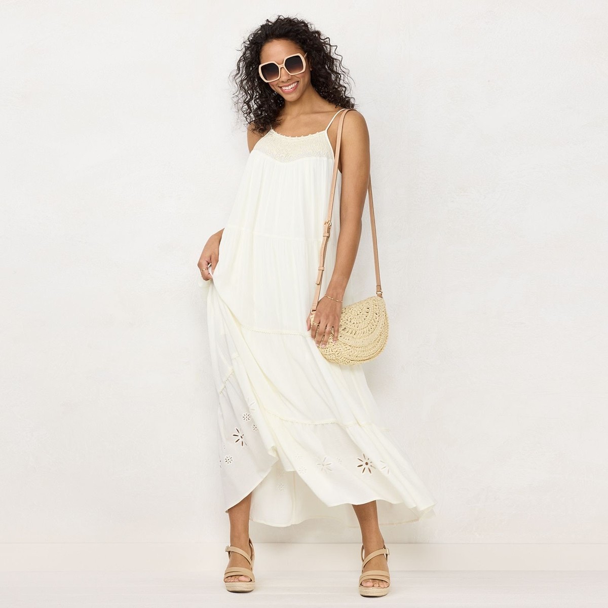 LC Lauren Conrad Crochet Trim Maxi Dress Vanilla Boho Beachy Vacation size XS | eBay LC Lauren Conrad Crochet Trim Maxi Dress Vanilla Boho Beachy Vacation size XS | eBay
