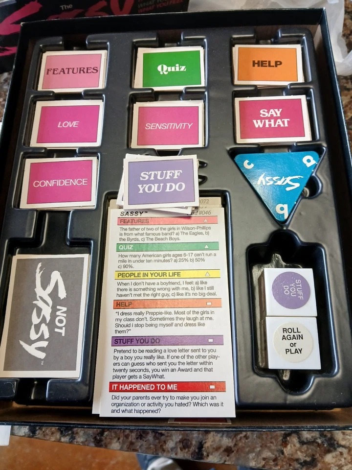 The Sassy Experience Vintage Jogo de Tabuleiro 1991 Revista Sassy - Imagem 4 de 4