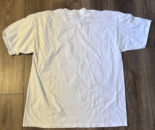 Vintage T-Shirt Enron Logo weiß XL X-LARGE Y2K - Bild 4 von 4