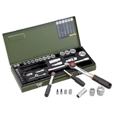 PROXXON 56-piece multi-socket wrench set 1/4"/1/2" No.82040