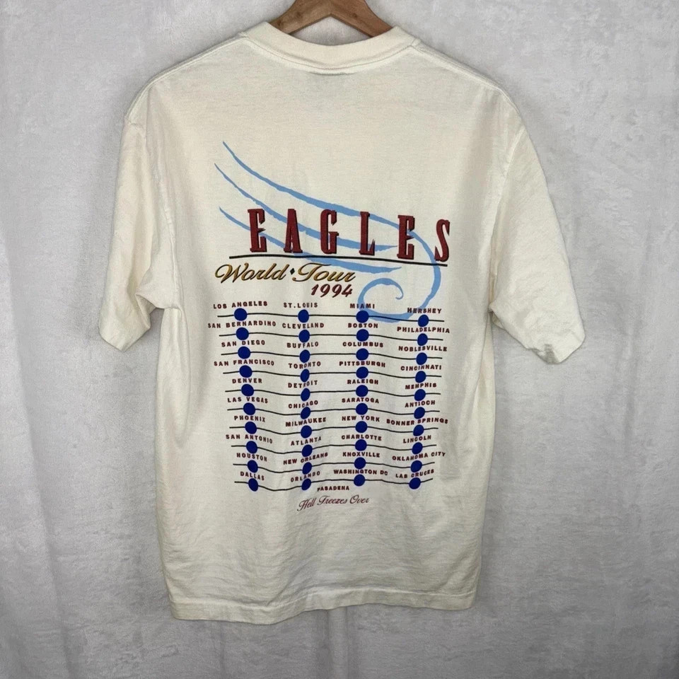 Vintage 1994 Eagles Hell Freezes Over Tour Rock Band T-Shirt 