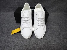 NEW Valentino Petra Italian Leather Sneaker White-Black Women's Size 9 SS54
