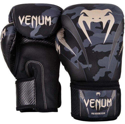 Venum Impact Hook And Loop Training Boxhandschuhe Dark Camo/Sand Größe 10oz - Bild 3 von 14