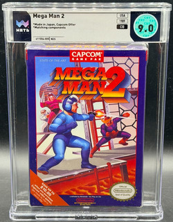Mega Man 2 Nintendo NES Oval SOQ CIB Complete WATA 9.0 Graded Capcom