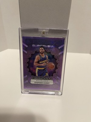 Panini Obsidian 2023-24 Stephen Curry Supernova #4 Purple Flood /49 Insert