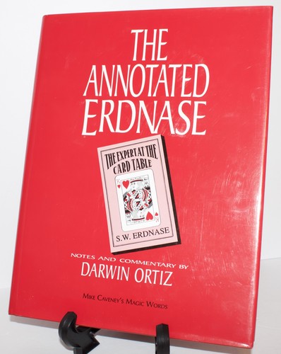 THE ANNOTATED ERDNASE  BY DARWIN ORTIZ CARD MAGIC BOOK HARDCOVER