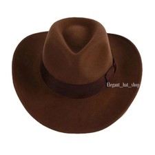 100 Wool Fedora Hat Felt Indiana Jones Fedora Hat