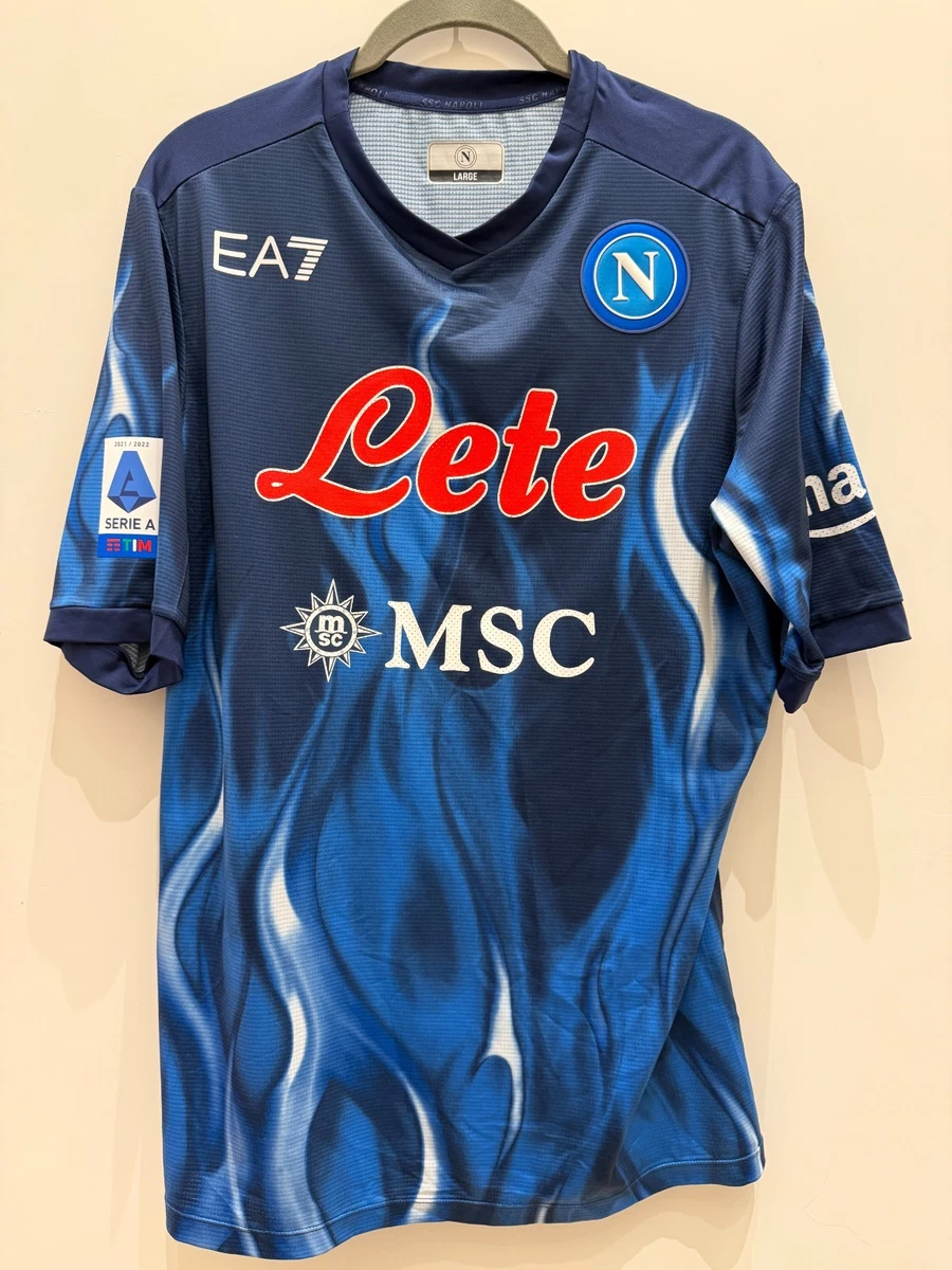 Maillot SSC Napoli 2023-2024 Blanc - Taille L, Avec Message #KeepRacism, Neuf