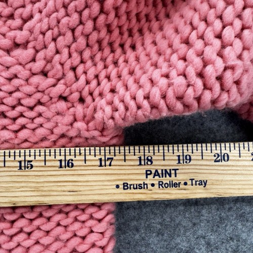 Twinkle By Wenlan Womens Sweater Size Medium Pink Wool Chunky Knit Hygge Cozy - Picture 10 of 10