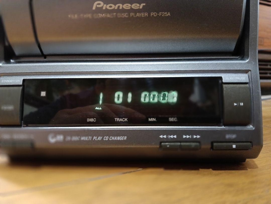 448☆Pioneer☆ PD-F25 ☆CDプレーヤー☆リモコン欠品☆本体のみ PIONEER PD-F25 ファイルタイプCDプレーヤー 25連装CDチェンジャー CD