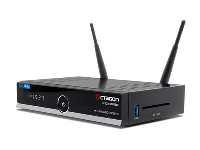 Octagon SF8008 V3 Supreme UHD 4K Twin Sat-Receiver 2x DVB-S2X MS, Linux E2, M.2